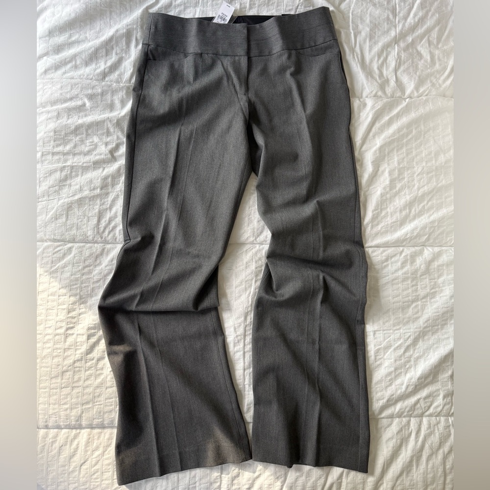 NWT Express Dark Gray Editor Flare Pants
